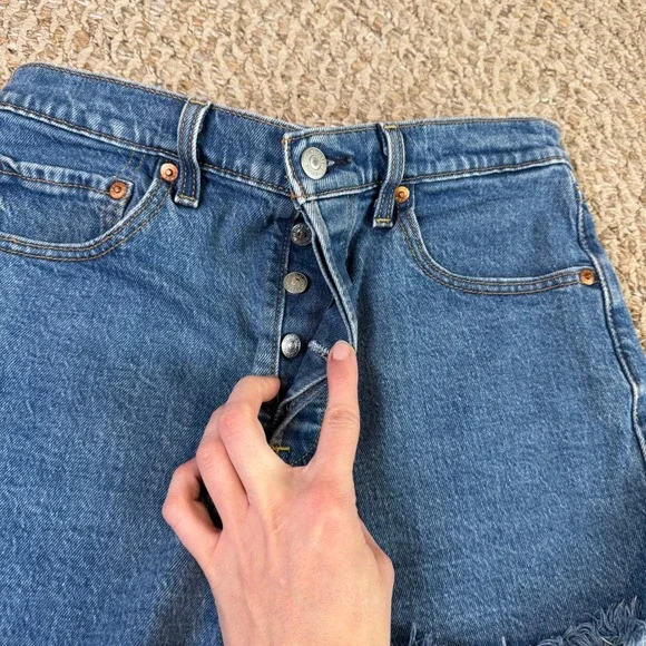 Levi's Blue Jean Shorts - Picture 9 of 9